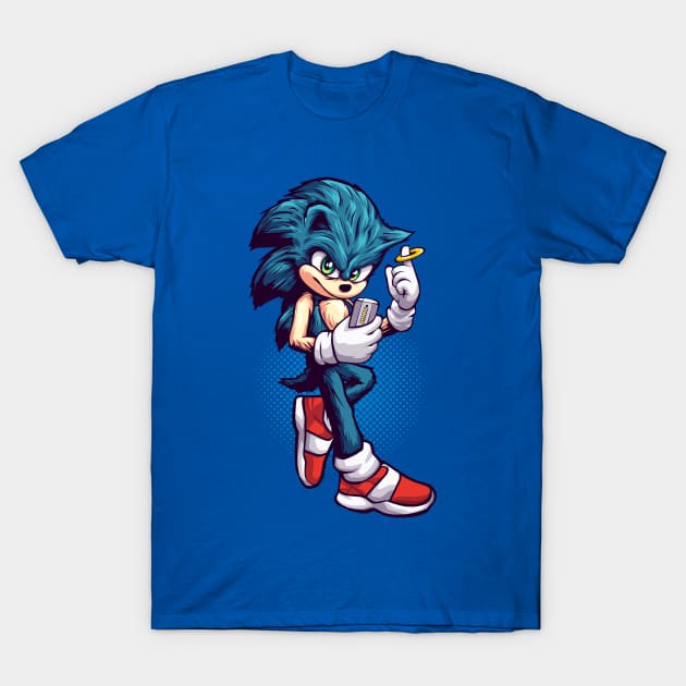 sonic focus on phone T-Shirt by Brown777